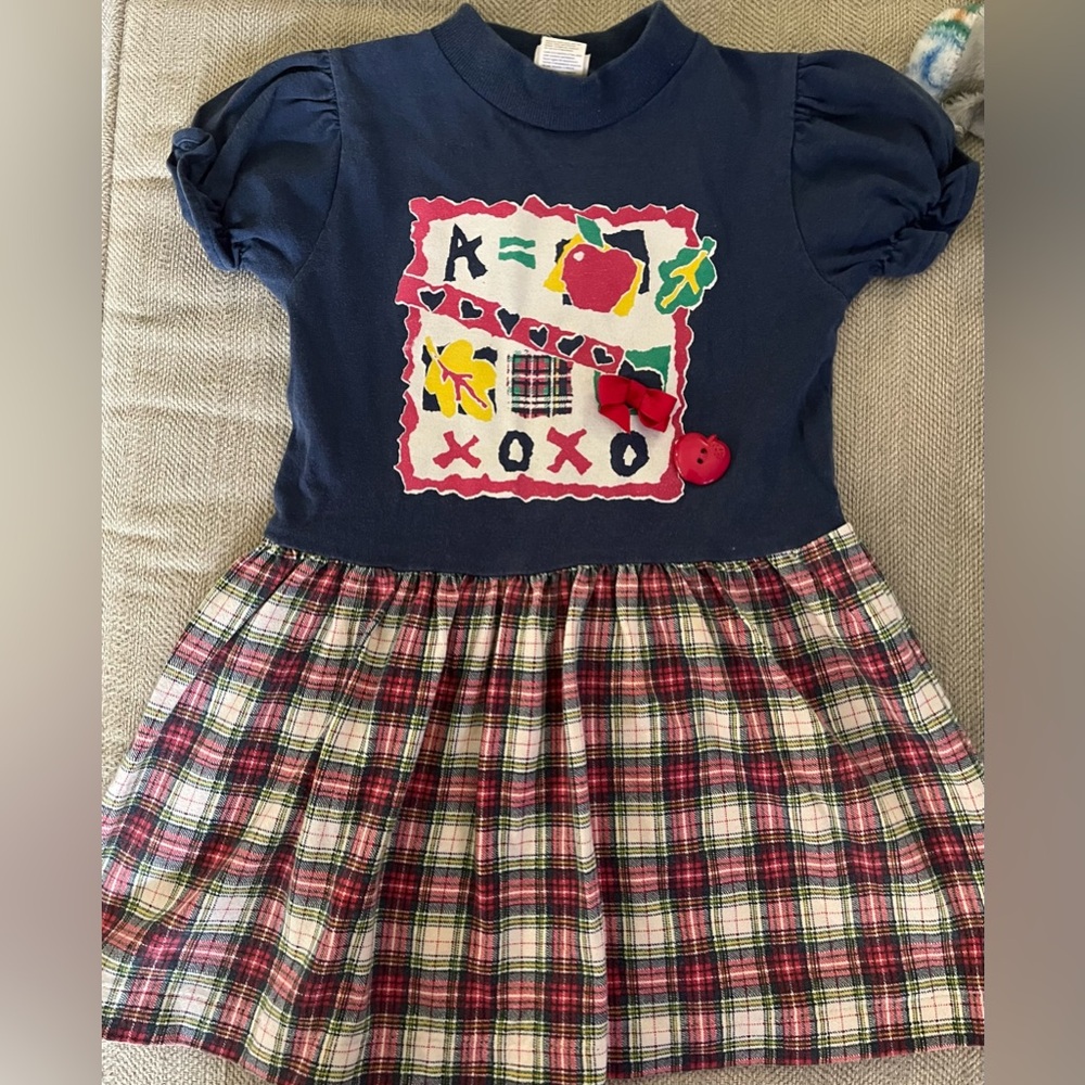 Back to School Buster Brown vintage toddler dress